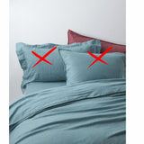 John Lewis Washed Linen Breathable Duvet Cover - Double Size - Nordic Blue