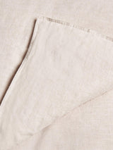 John Lewis Washed Linen Plain Classic Breathable Double Duvet Cover Natural