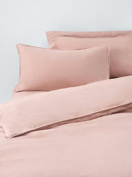 John Lewis Comfy & Relaxed Washed Linen Duvet Cover - Plaster - Double
