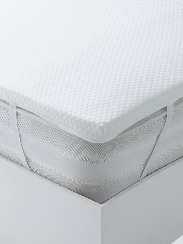 John Lewis Specialist Support 5-Zone Aurora Foam King Mattress Topper White