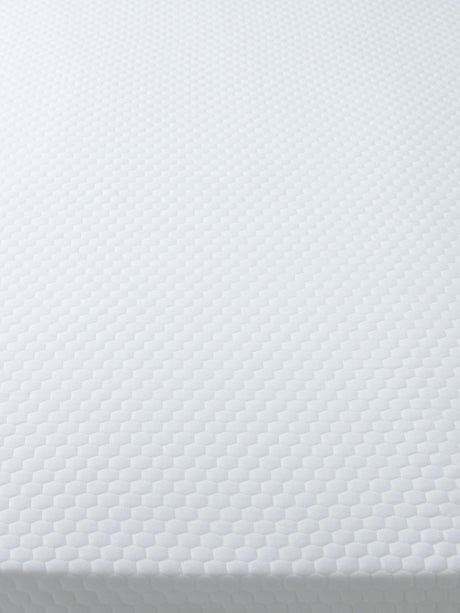 John Lewis Aurora 5-Zone Foam Mattress Topper Super King 180 x 200cm - White