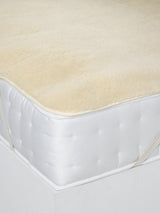 John Lewis Natural Collection British Fleece Mattress Topper - Single White