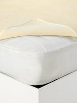 John Lewis Natural  British Wool Fleece Mattress Topper - White - King