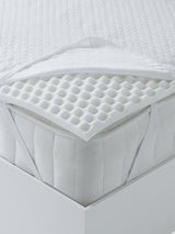 John Lewis Specialist 3-Zone Memory Foam Mattress Topper Double Size - White