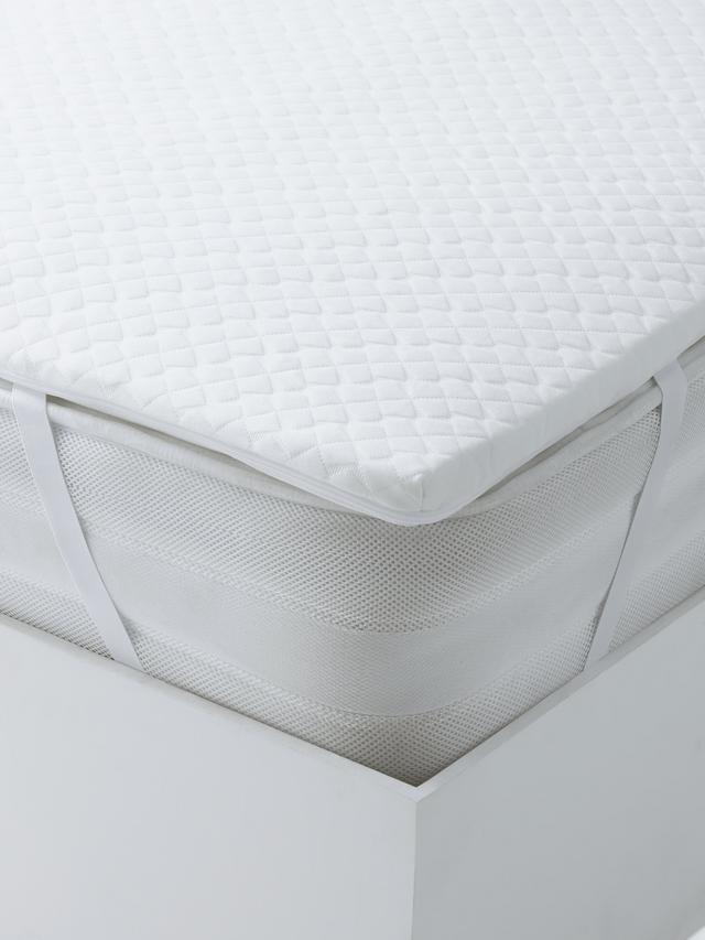 John Lewis Specialist Support 3-Zone Memory Foam Mattress Topper King White
