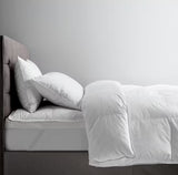 John Lewis Duck Feather & Down Dual Layer White Mattress Topper - Super King