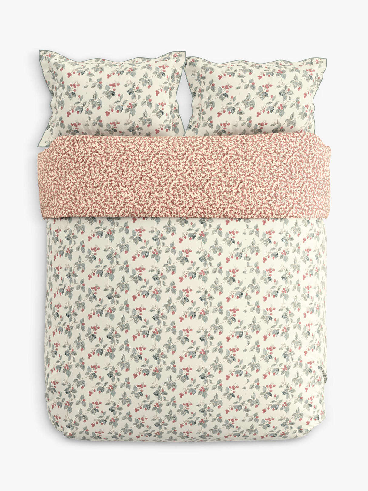 Sanderson Rubus Duvet Cover Pillow Case Set - Multicoloured - King Size