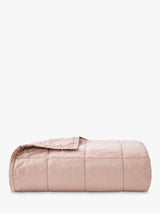 Christy Laundered Cotton Casual Soft Quilted Throw 200 x 220 cm - Pink
