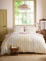 bluebellgray Cherry Blossom Cotton Duvet Cover Set - Multi/Pink - Super King