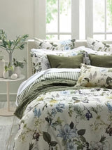 MM Linen Sanctuary Floral Cotton Duvet Cover Set - Multicoloured - King Size