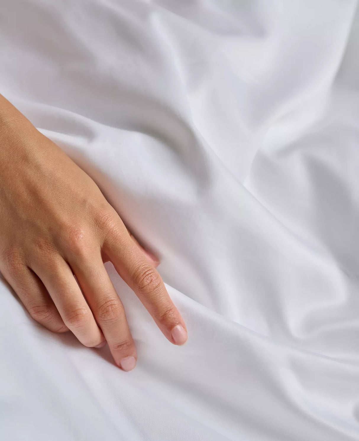 Bedfolk Luxe Cotton Sateen Bedding Duvet Cover - Snow White - King Size