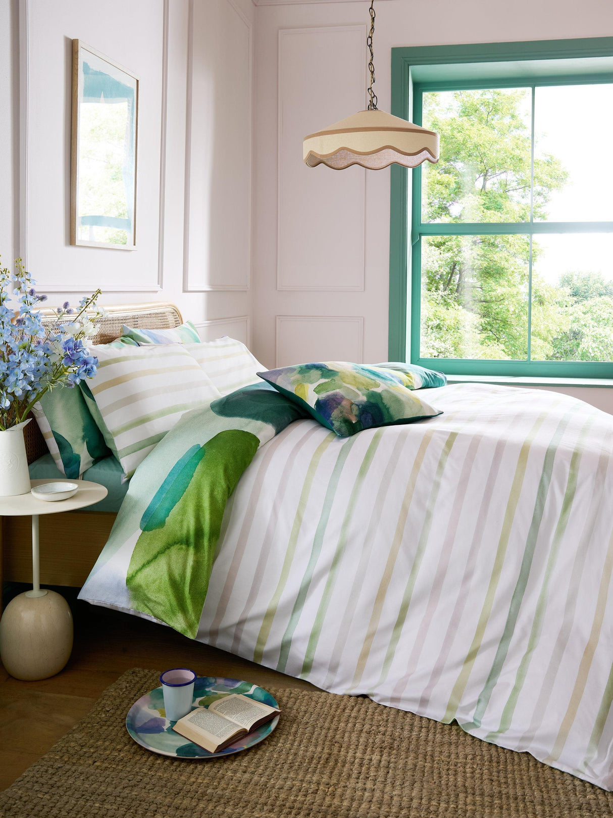Bluebellgray Lochaber Reversible Cotton TC250 Double Duvet Cover Set - Multi