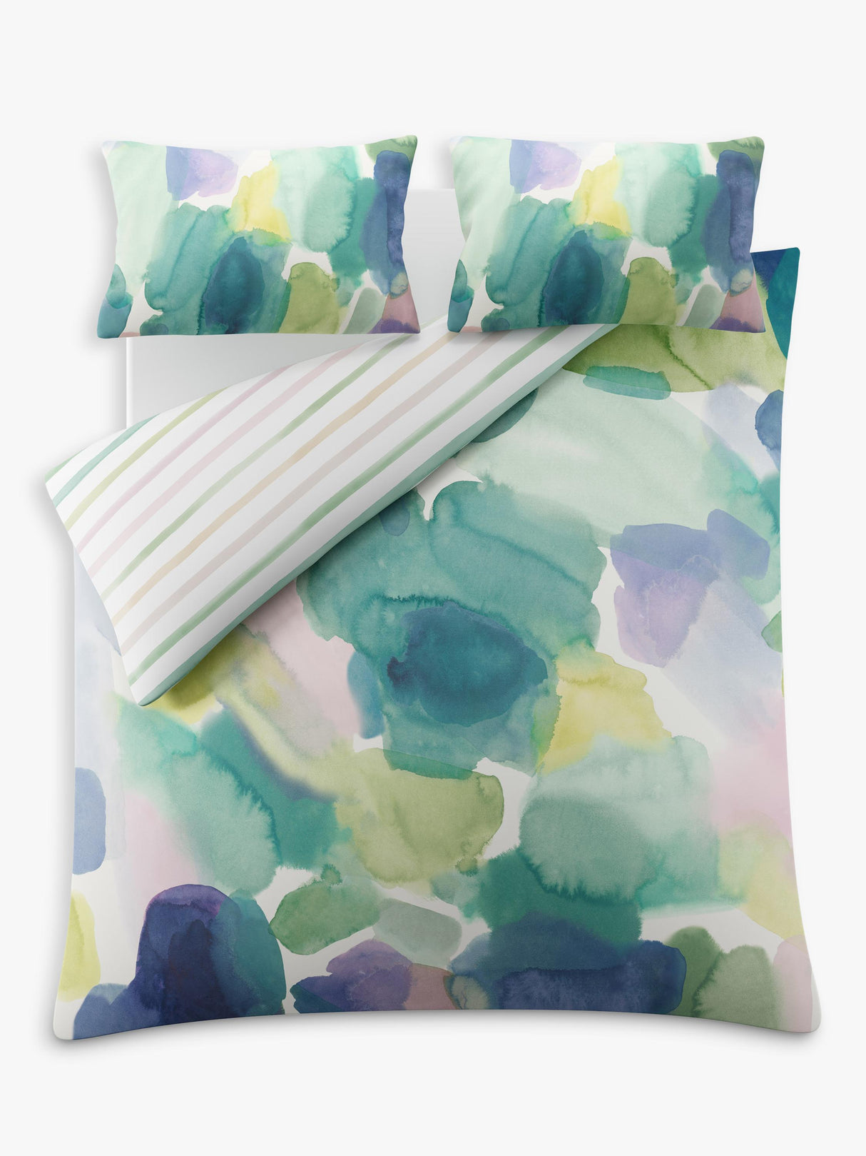 Bluebellgray Lochaber Reversible Cotton TC250 Double Duvet Cover Set - Multi