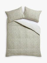 Laura Ashley Elmdon Reversible Duvet Cover Set - Super King 260 x 220cm Sage
