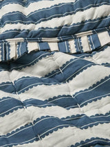 John Lewis x Sanderson Pinetum Quilted Frilled Bedspread 200 x 220cm - Blue
