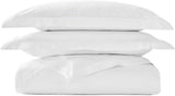 Christy Premium Soft Cotton Sateen 500TC White Duvet Cover Set - King Size