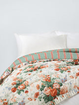 John Lewis x Sanderson Stapleton Quilted Bedspread 220 x 200cm - Parchment