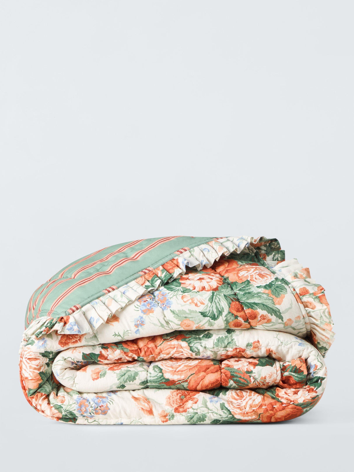 John Lewis x Sanderson Stapleton Quilted Bedspread 220 x 200cm - Parchment