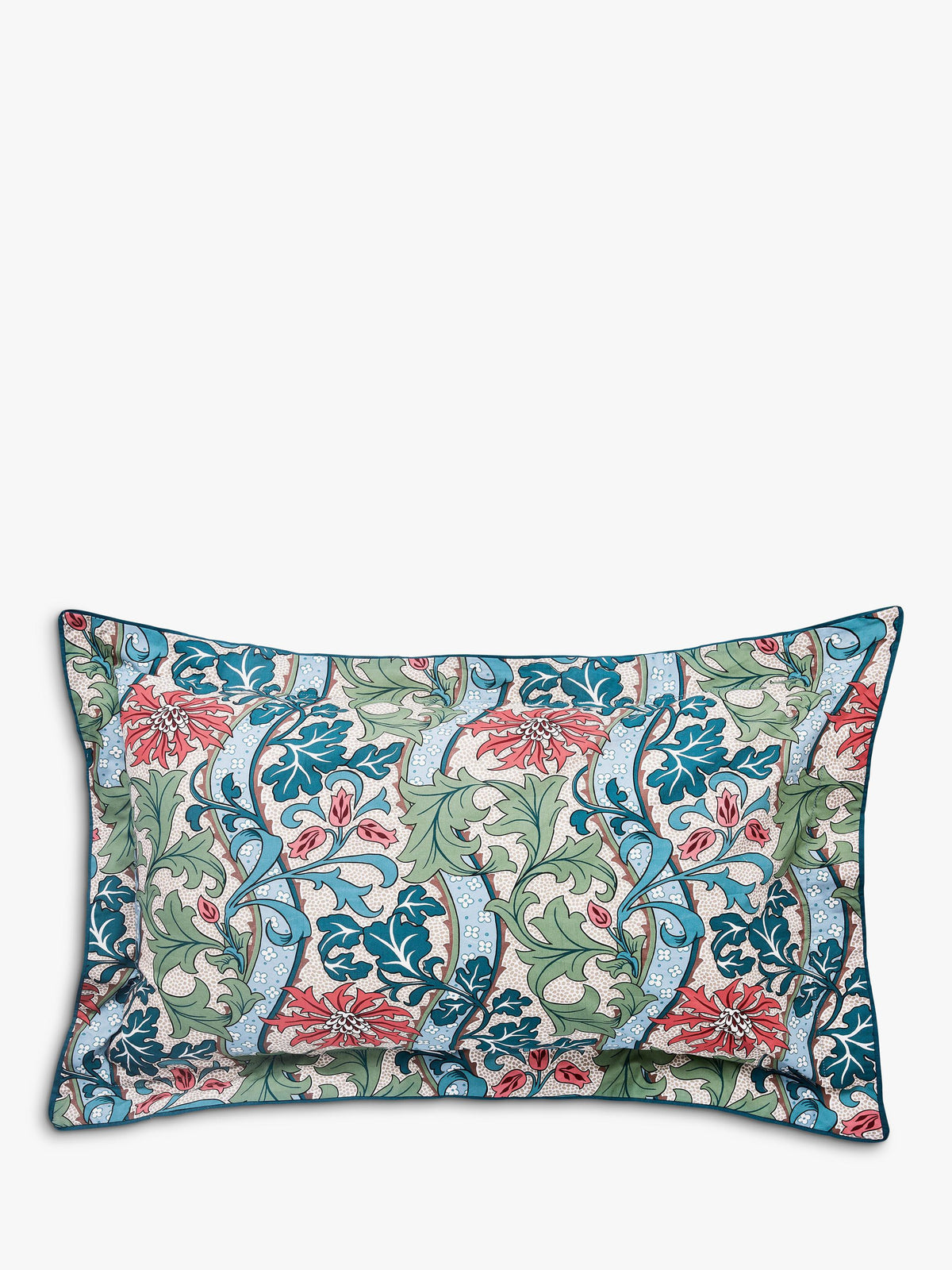 Morris & Co Cornflower 200TC Cotton Percale Duvet Cover Set King Size Multi