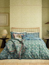 Morris & Co Peony Trellis 200TC Cotton Duvet Cover Set King Size - Multi