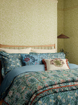 Morris & Co Peony Trellis 200TC Cotton Duvet Cover Set King Size - Multi