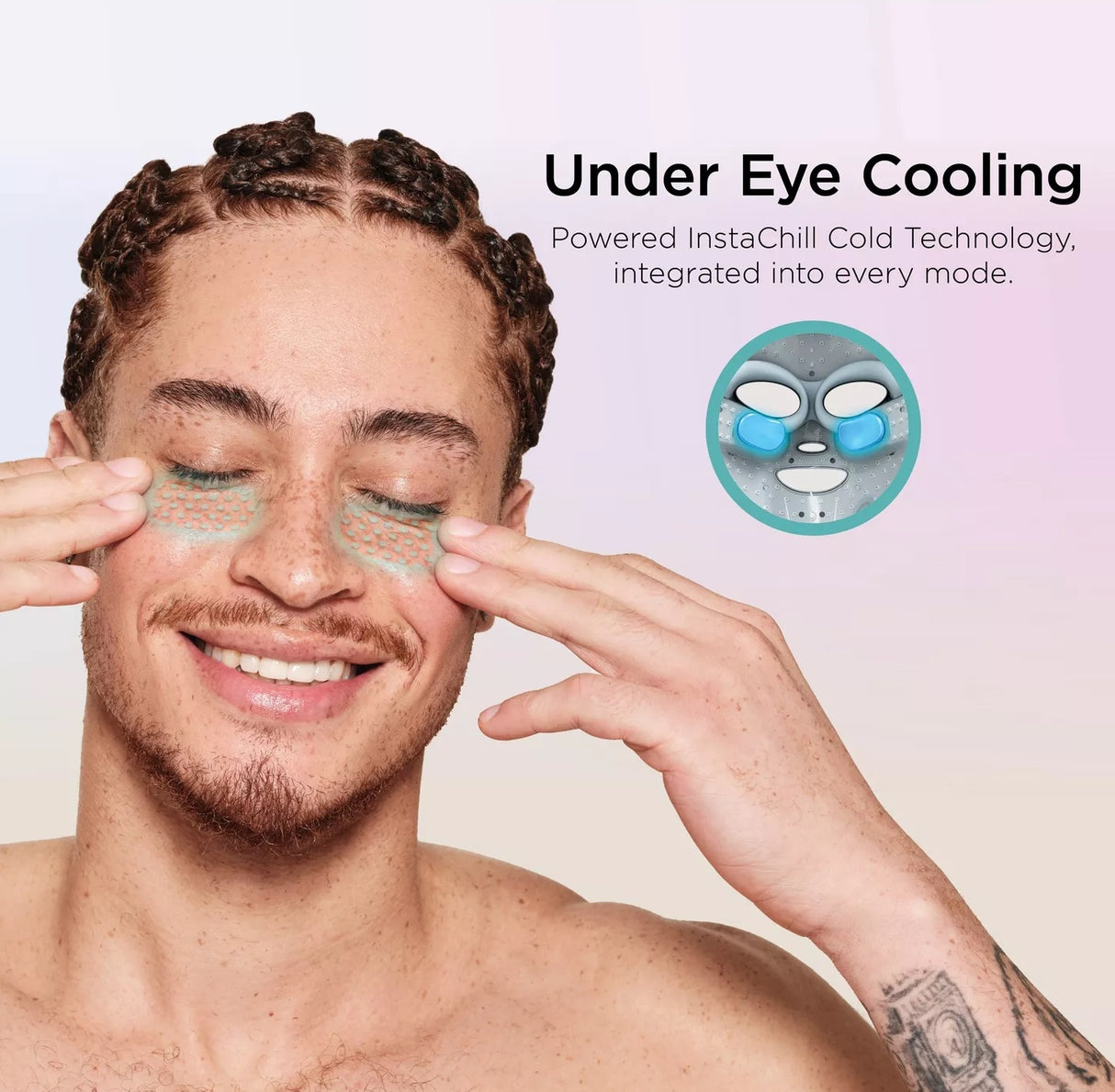 Shark CryoGlow FW312UK Cooling LED Anti-Ageing & Blemish Repair Mask - Blue - Kazoop 