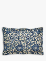 Morris & Co Pink and Rose 220TC Cotton Floral King Duvet Cover Set - Blue