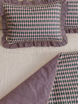 TBCo Harlequin 200 Thread Count Cotton Duvet Cover Set Pink Super King Set