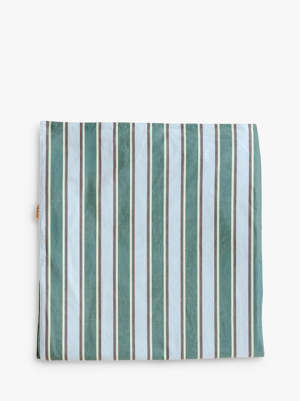 TBCo 200 Thread Count Cotton Double Duvet Cover Bedding Set - Blue Stripe