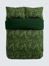 Harlequin Fayola Cotton Sateen Bedding Set - Fig Leaf Clover - King Size