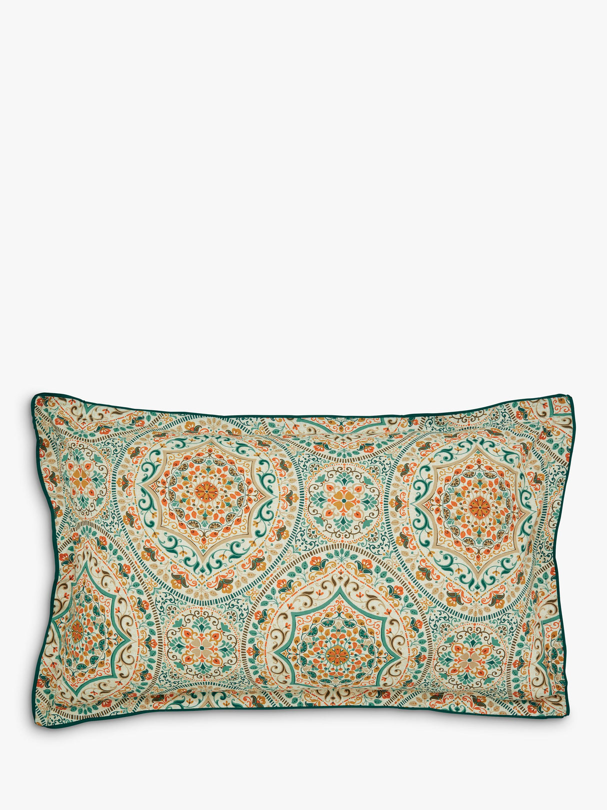 Bedeck of Belfast Addison Cotton Reversible King Duvet Cover Set - Gold Teal
