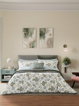 Bedeck of Belfast Emira Duvet Cover & Pilllow Case Set - Teal Green - Double