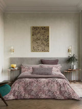 Bedeck of Belfast Katara Cotton 200TC Duvet Cover Set - King - Pink Grey