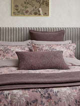Bedeck of Belfast Katara Cotton Duvet Cover Set - Pink Grey - Super King