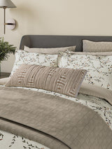 Bedeck of Belfast Rana Super King Duvet Cover & Pillow Case Set - Warm Grey