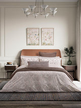 Bedeck of Belfast Umma Paisley Cotton Duvet Cover Set - Pink - King Size