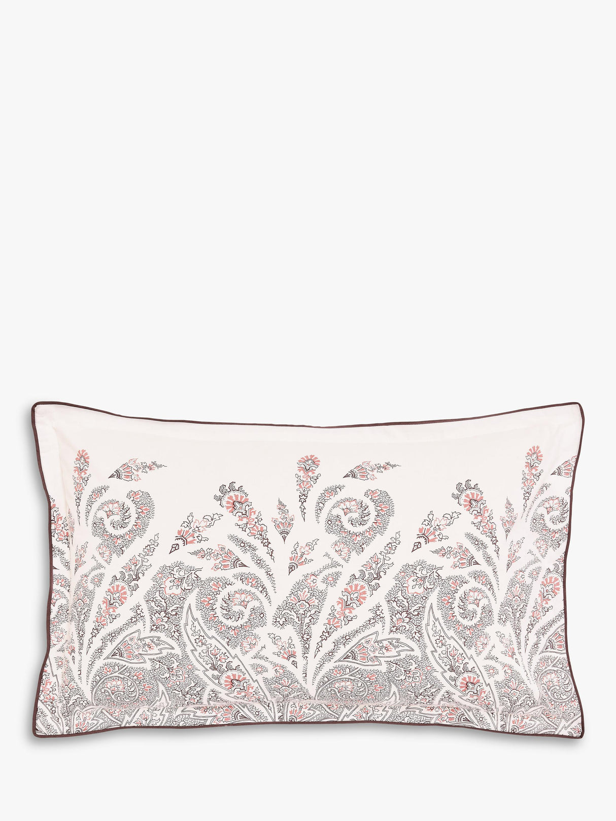 Bedeck of Belfast Umma Paisley Cotton Duvet Cover Set - Pink - King Size