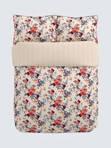V&A Chinoiserie Floral Cotton Duvet Cover Set - Blue/Multi - Super King