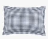 Bedeck of Belfast Mallory Navy Check Cotton Duvet Cover Set - King Size