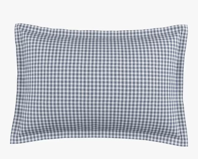 Bedeck of Belfast Mallory Navy Check Cotton Duvet Cover Set - King Size