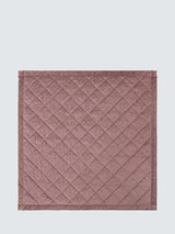 William Morris Strawberry Thief Quilted Bedspread 235 x 235cm - Tea Rose
