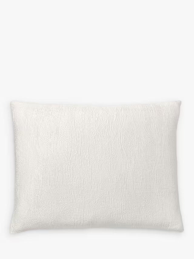 West Elm Cotton Blend Matelasse Lyocell Duvet Cover - White - Super King