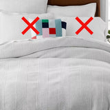 West Elm Organic Cotton Cloud Jersey Ribbed Duvet Cover - Grey - King Size