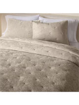 West Elm Striated Chenille Decorative Bedspread - Taupe - King 234 x 224cm