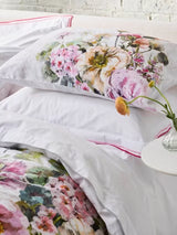 Designers Guild Grandiflora 250TC Cotton Duvet Cover Set - Rose - Super King