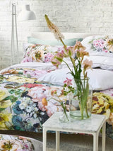 Designers Guild Grandiflora 250TC Cotton Duvet Cover Set - Rose - Super King