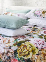 Designers Guild Grandiflora 250TC Cotton Duvet Cover Set - Rose - Super King