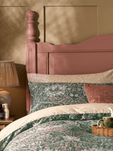 William Morris Honeysuckle & Tulip Reversible Duvet Cover Set - Multi - King