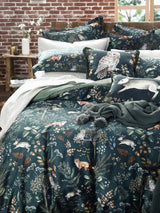MM Linen Briar Cotton Duvet Cover Set - Multi L220 x W260cm - Super King