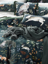 MM Linen Briar Cotton Duvet Cover Set - Multi L220 x W260cm - Super King